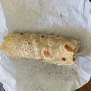 Massive chili verde burrito. $4.99