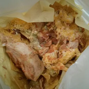 Chicken super nachos! Super on the chicken!