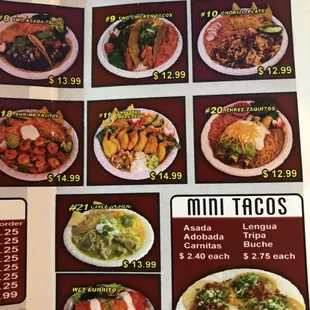the menu