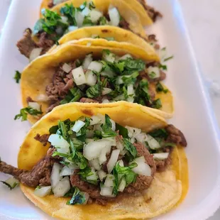 4 Mini Asada Tacos