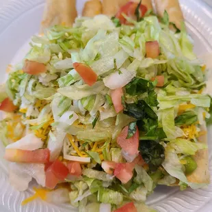 5 Rolled taco special..cones with a small drink