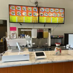 Menu and drink choices