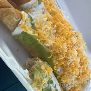 Rolled tacos !!! The best ones I've ever had ohhh my