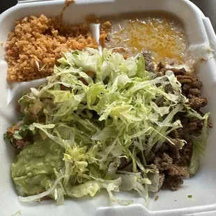 Carne asada plate