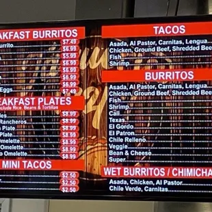 pizza, menu