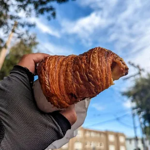 very nice ham and cheese croissant