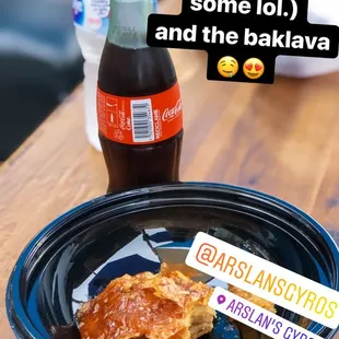 I already had a bite (or two) but the baklava