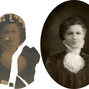 Photo Restoration Service- We are very experienced and know how to repair and improve damaged photos.