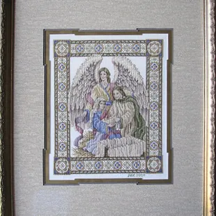 Cross Stitch stretching and framing