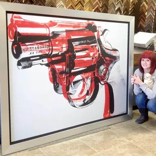 We can frame any size and make giclée print up to 44" x 109"