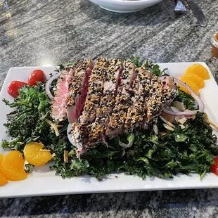 The Ahi tuna salad