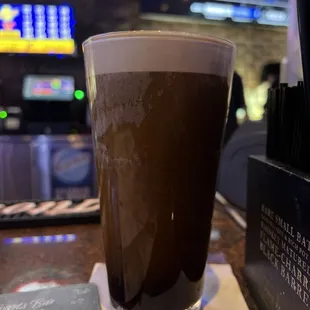 a glass of beer