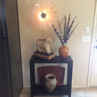 Dale Tiffany 'Favrile Collection' back-lit glass plate.