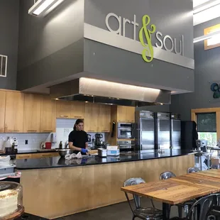 Entrance area and market area