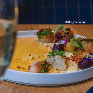 Herb Crusted Scallops