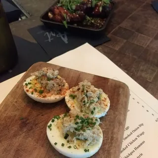 Crab Deviled Eggs