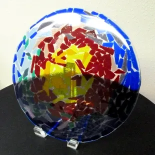 Fire in the Sky Art Plate 10" With Stand