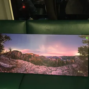 a scenic view of the mountains