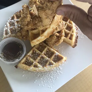 Breakfast Fried Chicken and Waffles