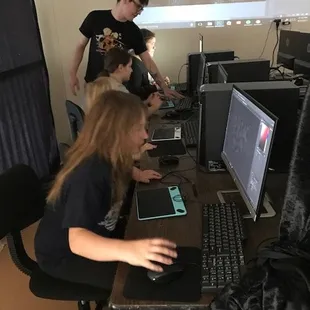 Photoshop digital art class for kids