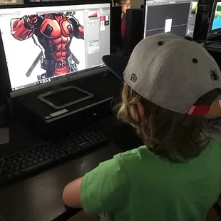Digital Art Photoshop class for Kids