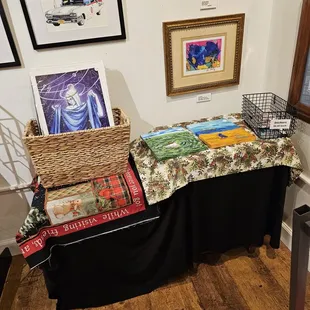 Original art, prints, stickers.  By resident artists Joe Skelly and Christine Skelly.