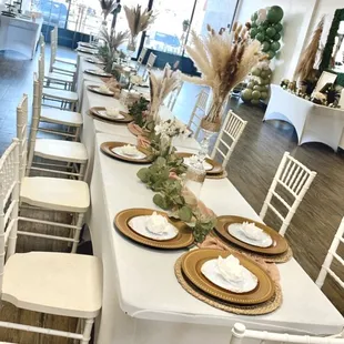 Intimate Bridal Shower Setup