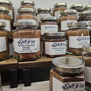 Bourbon smoked salts.