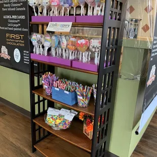 a display of art eatables