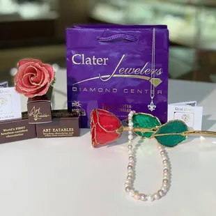 a variety of items on a table