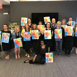 Corporate classes at your location are fun and easy to do just call us for a date!