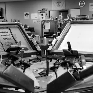 Behind the Scenes - on the screen printing production floor