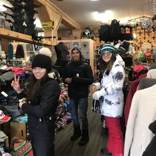 My cousins looking around