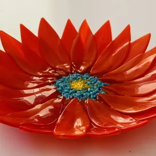 Orange water lily flower custom designed and created
