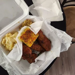 All the smoke- Smoked Ribs, smoked cabbage, smoked gouda potatoes with broccoli cheese cornbread