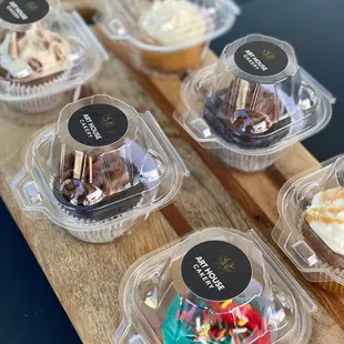 a variety of cupcakes