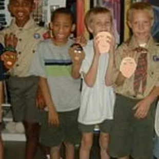 Classes for Daisies, Brownies, Junior Girl Scouts, Webelos, Boy and Cub Scouts and fulfills required badges.