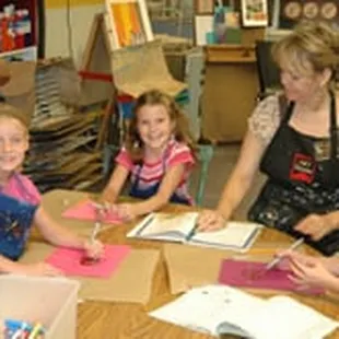 Instructor and owner Ms. Anita teaching Young Artists.