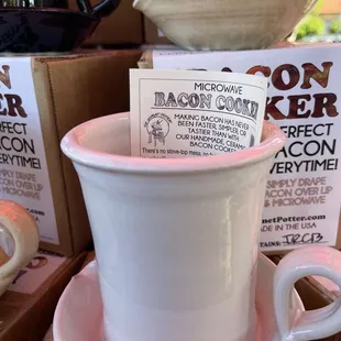 Handmade bacon cooker.