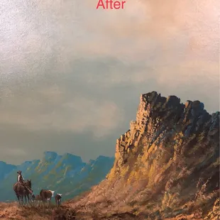 After: the beautiful repair from Art Masters