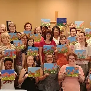Art Mixer, mother's day mobile paint party at a church!