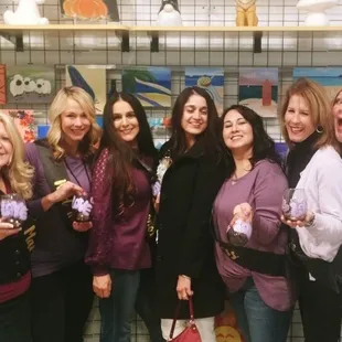 Wine glass painting!