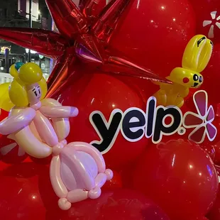 Princess peach, pikachu, Yelp arch