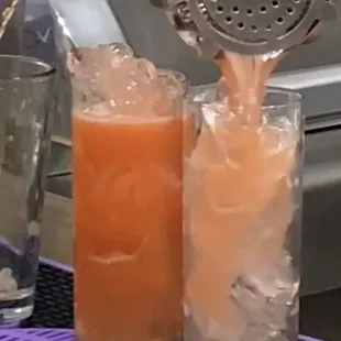 Tony's home made fresh syrups and dehydrated fruits was delicious and added a special touch to the drinks!