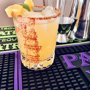 Infused pineapple tequila