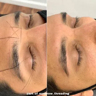 We use eyebrow mapping the modern way perfecting the brow !