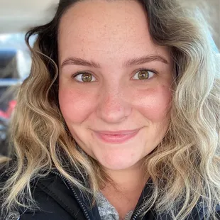 This is 2 days later... No makeup!!