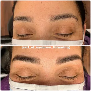 Our Eyebrow threading results are unlike anywhere else !