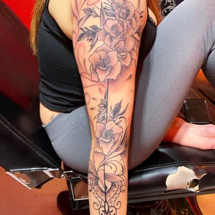 Custom Floral arm sleeve