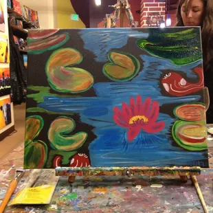 One of the paintings done at Art on the Brix